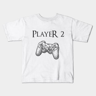 Father and son matching, Player 2 Player 2, Joypad, Controller, gaming Kids T-Shirt